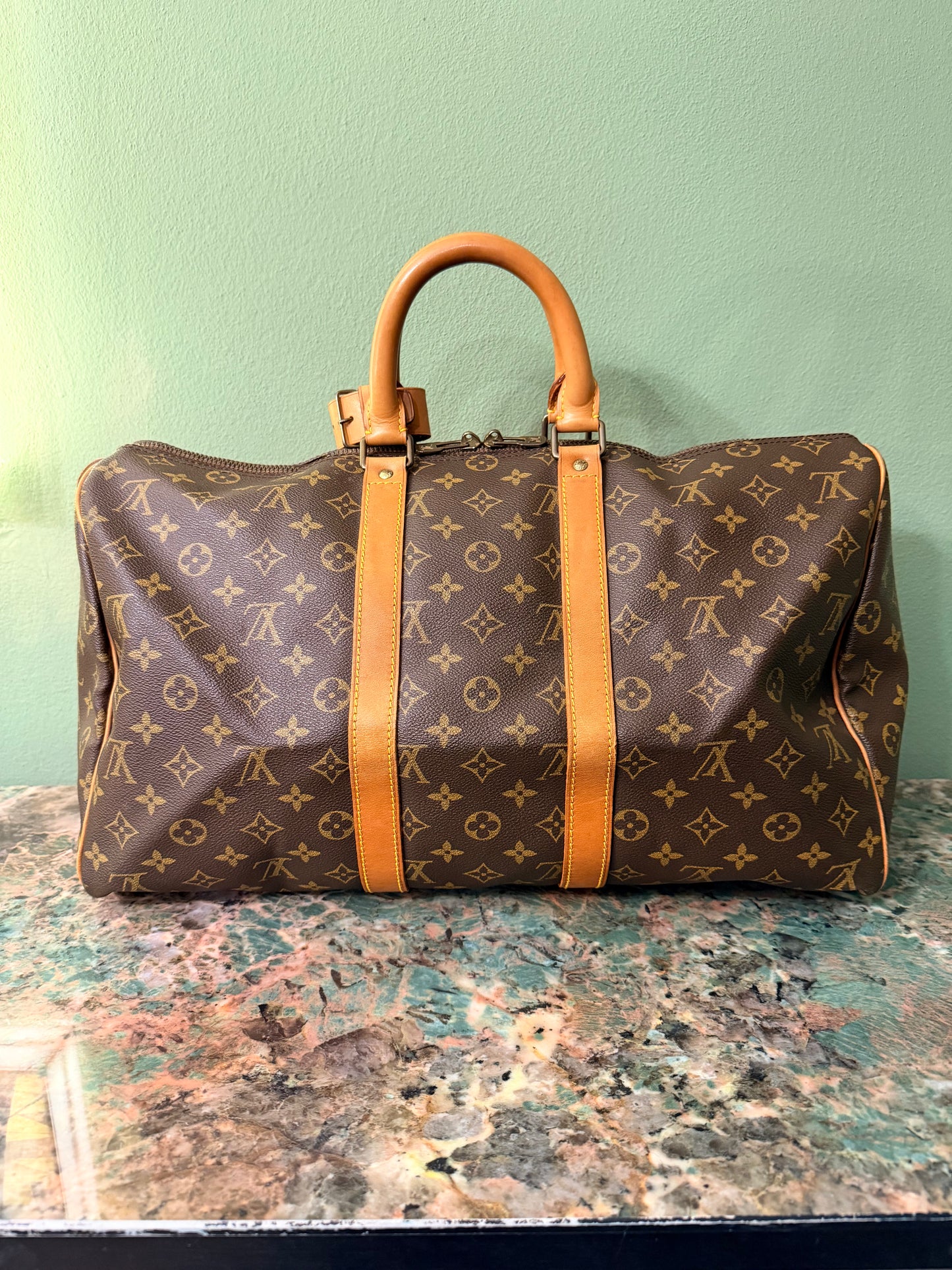 LOUIS VUITTON MONOGRAM KEEPALL 45 TRAVEL BAG