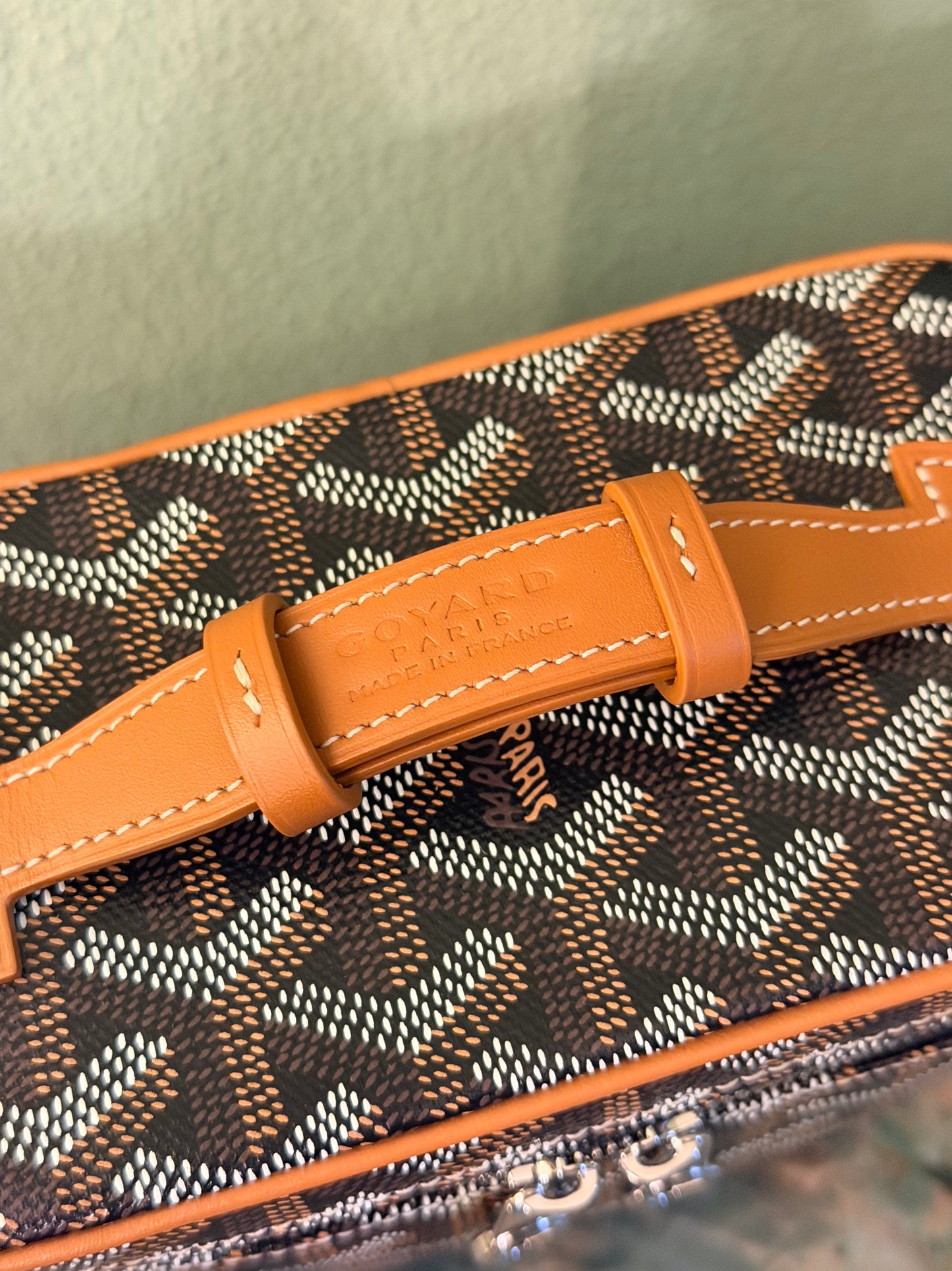 GOYARD BLACK GOYARDINE MUSE MINI VANITY CROSSBODY BAG