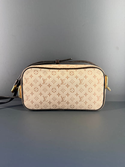LOUIS VUITTON MINI LIN BROWN JULIETTE CROSSBODY BAG