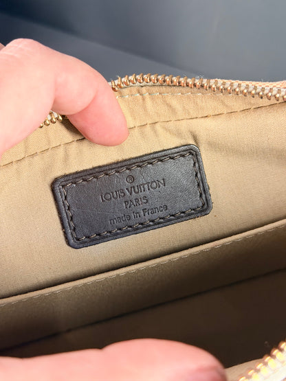 LOUIS VUITTON MINI LIN BROWN JULIETTE CROSSBODY BAG