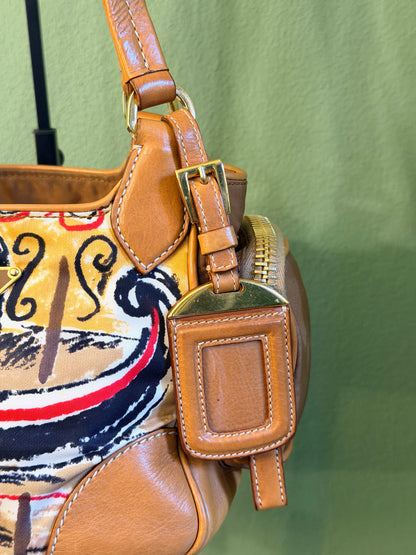 PRADA VENEZIA PRINT SMALL CARGO SHOULDER BAG