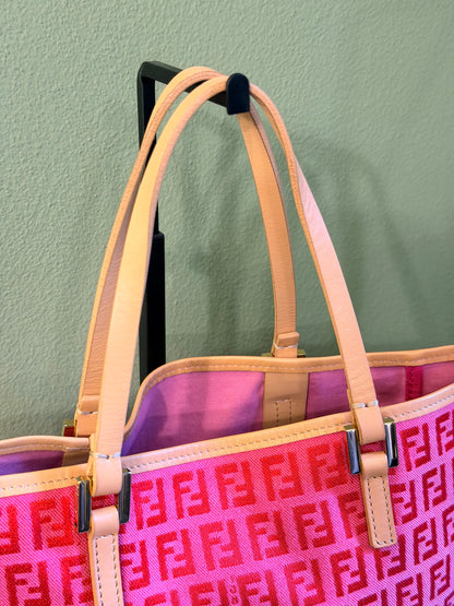 FENDI PINK ZUCCHINO HANDBAG