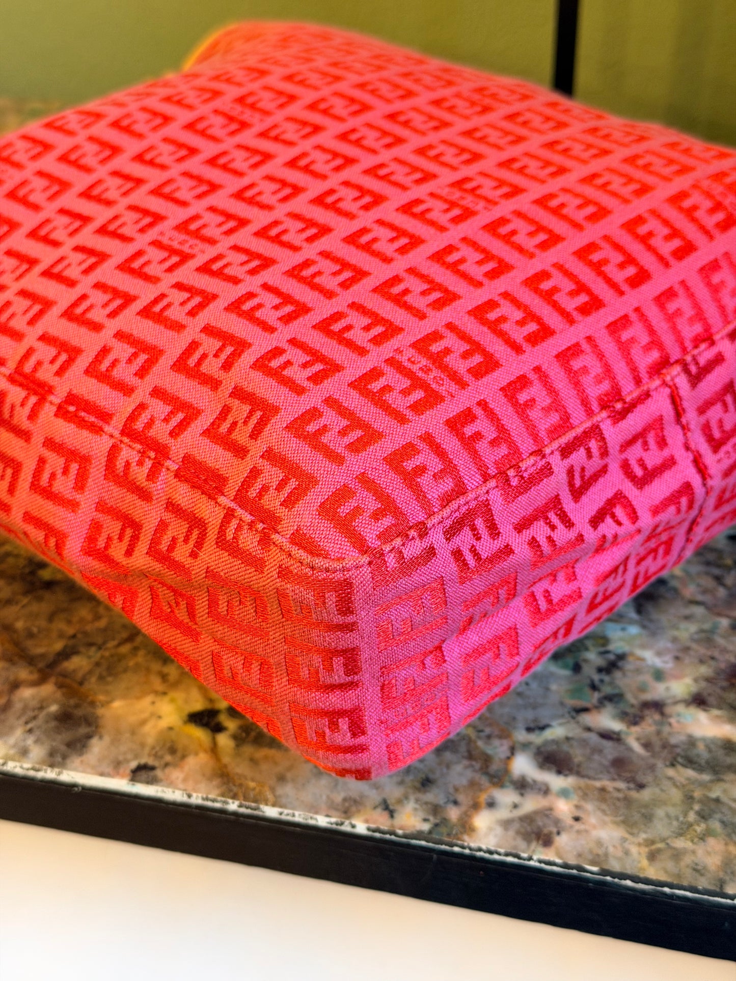 FENDI PINK ZUCCHINO HANDBAG