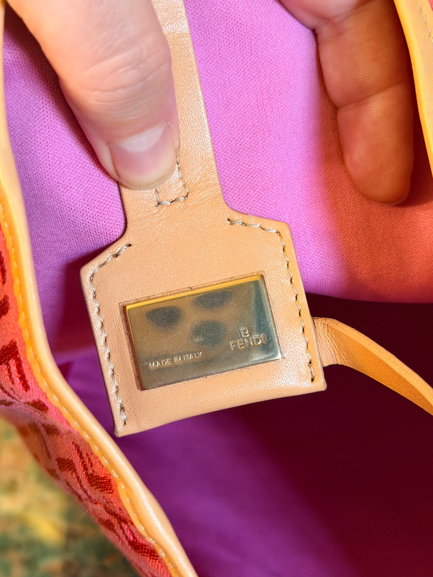 FENDI PINK ZUCCHINO HANDBAG