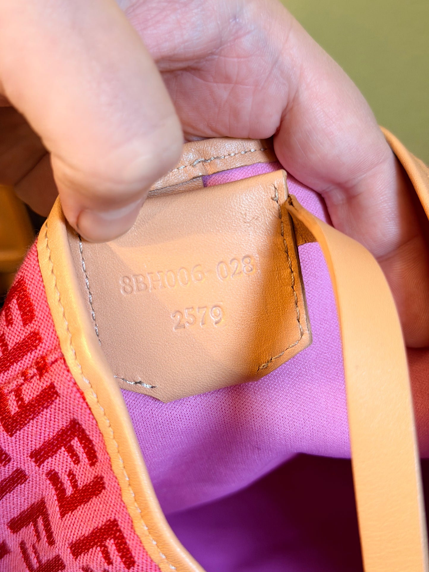 FENDI PINK ZUCCHINO HANDBAG