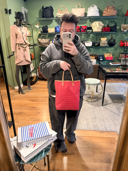 FENDI PINK ZUCCHINO HANDBAG