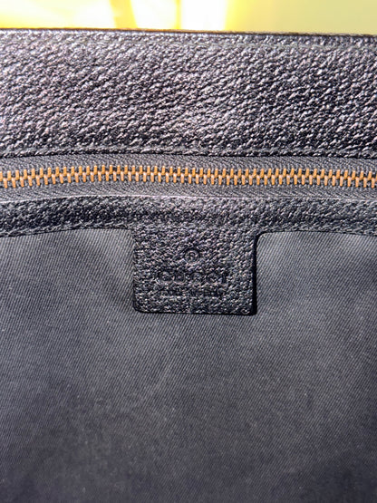 GUCCI BLACK MONOGRAM VERTICAL HANDBAG