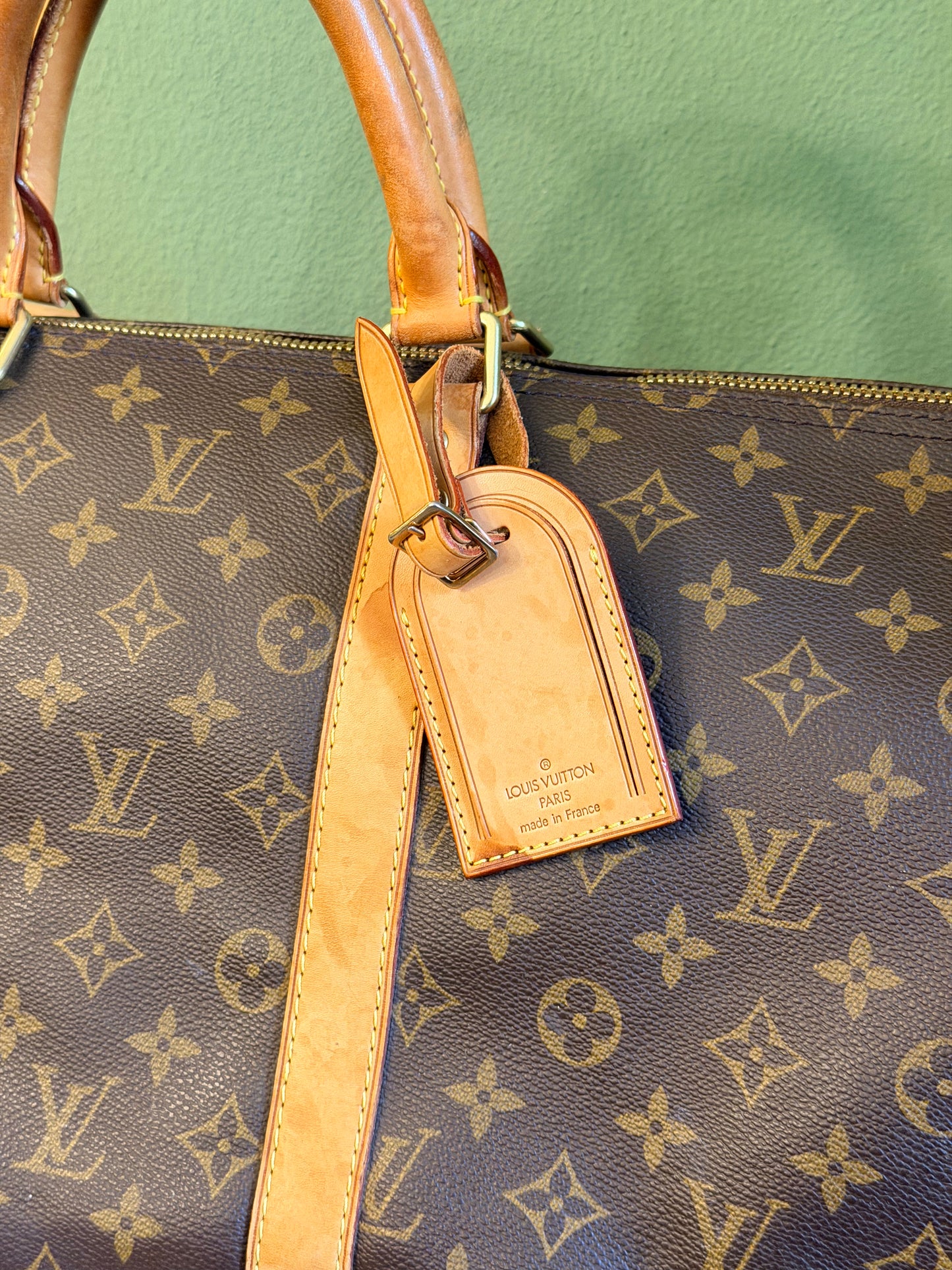 LOUIS VUITTON MONOGRAM KEEPALL 55 TRAVEL BAG