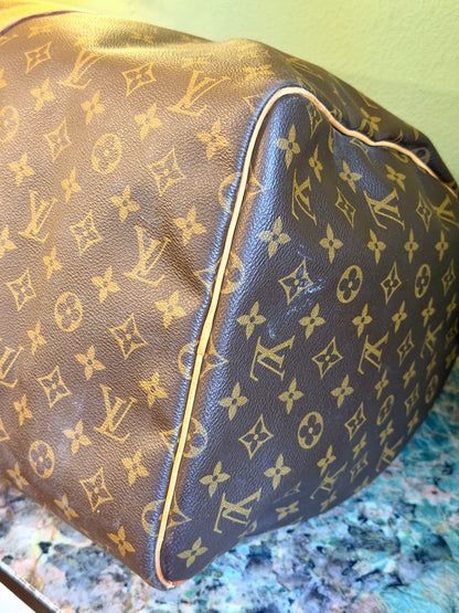 LOUIS VUITTON MONOGRAM KEEPALL 55 TRAVEL BAG