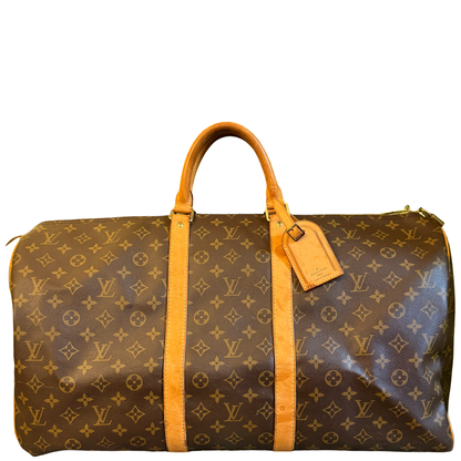 LOUIS VUITTON MONOGRAM KEEPALL 55 TRAVEL BAG
