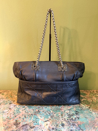DIOR BLACK MEDIUM GRANVILLE SHOPPING TOTE