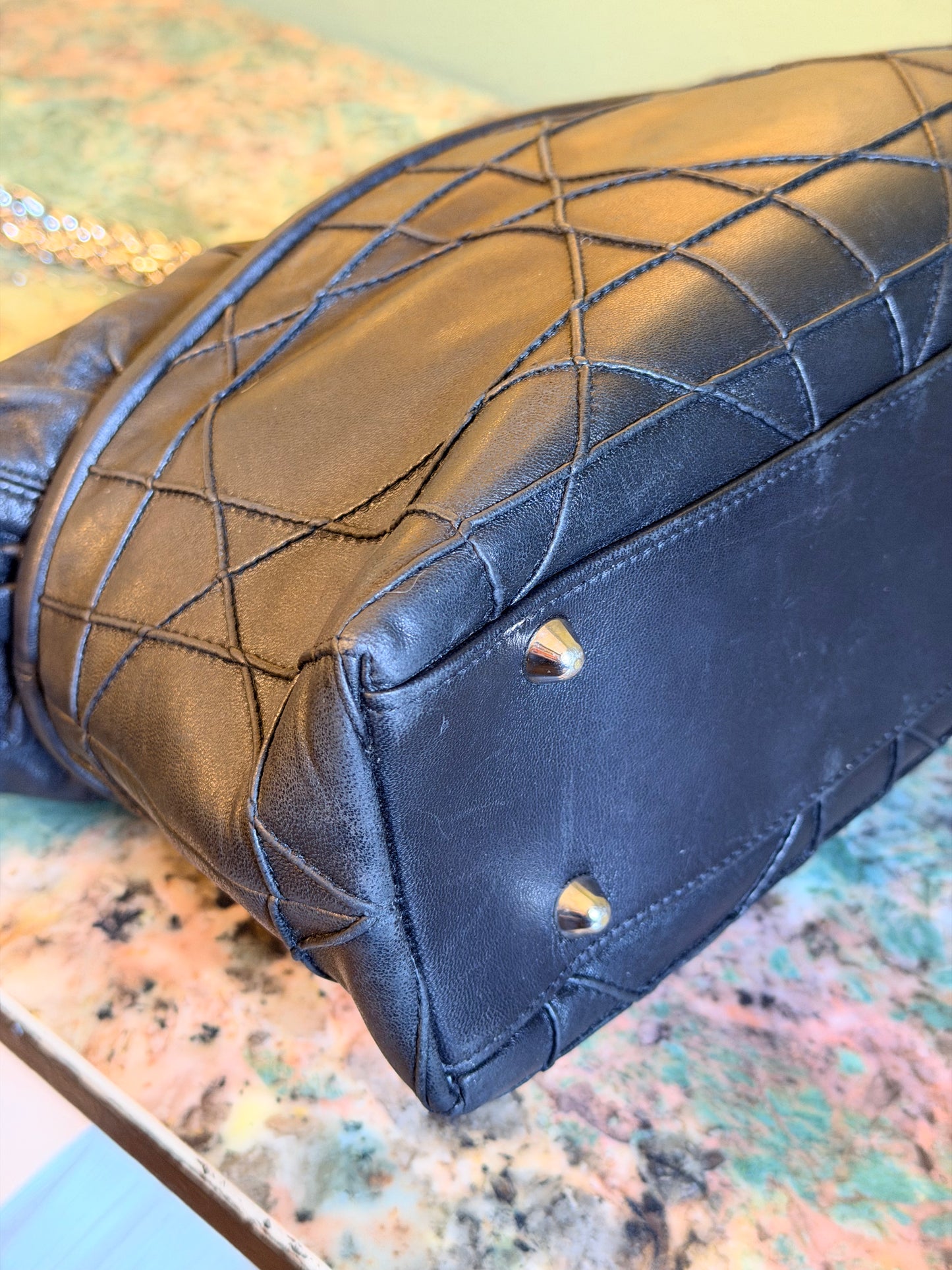 DIOR BLACK MEDIUM GRANVILLE SHOPPING TOTE