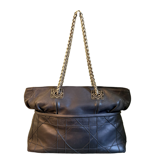 DIOR BLACK MEDIUM GRANVILLE SHOPPING TOTE
