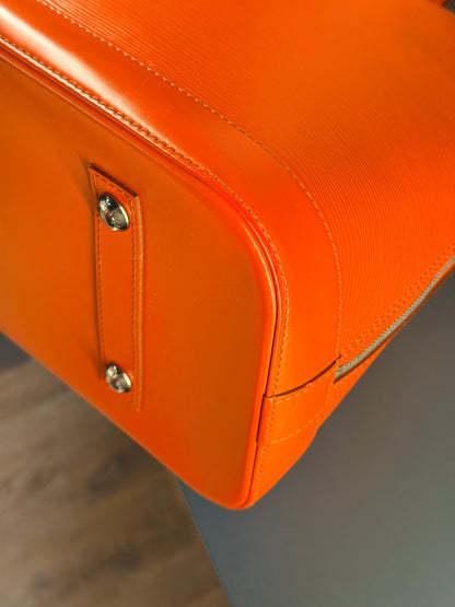 LOUIS VUITTON ORANGE EPI ALMA GM HANDBAG
