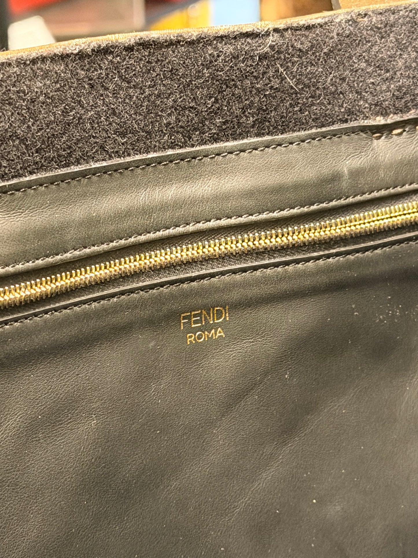 FENDI ZUCCA FILA TOTE XL HANDBAG