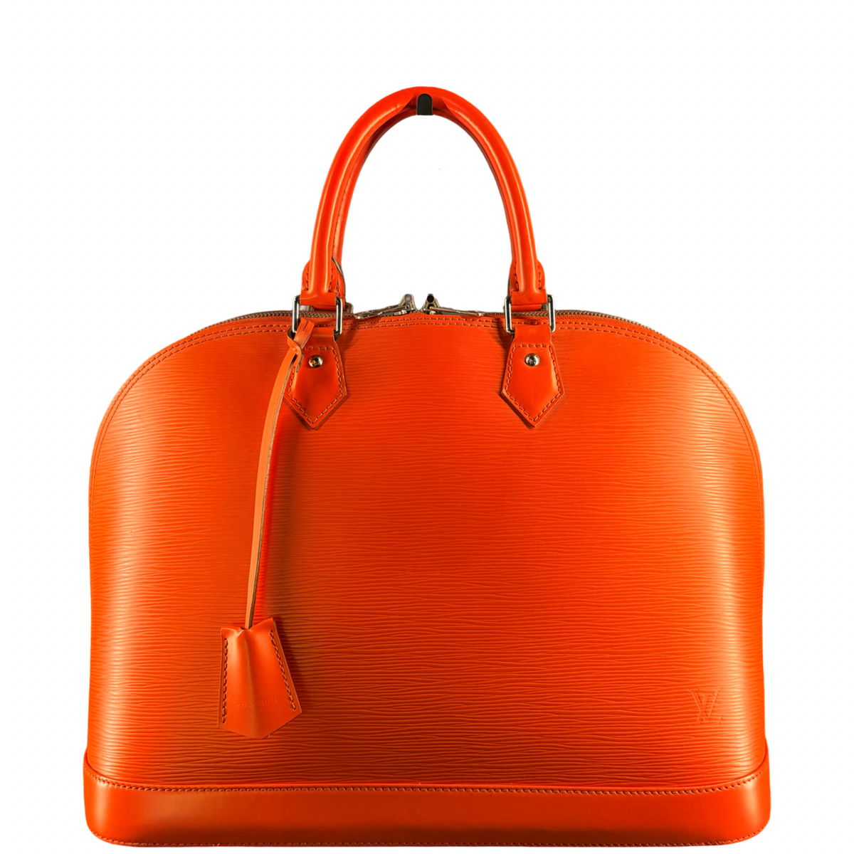 LOUIS VUITTON ORANGE EPI ALMA GM HANDBAG