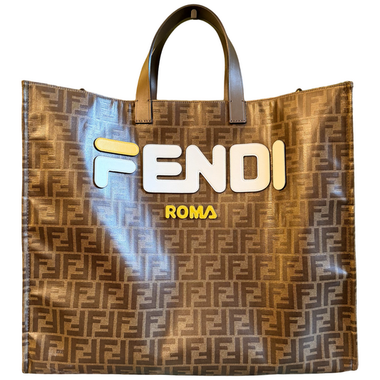 FENDI ZUCCA FILA TOTE XL HANDBAG