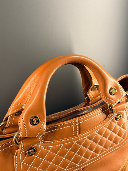 CÈLINE BROWN BIKER BOOGIE HANDBAG