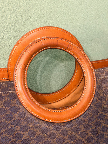 CÈLINE MACADAM CANVAS TOTE HANDBAG