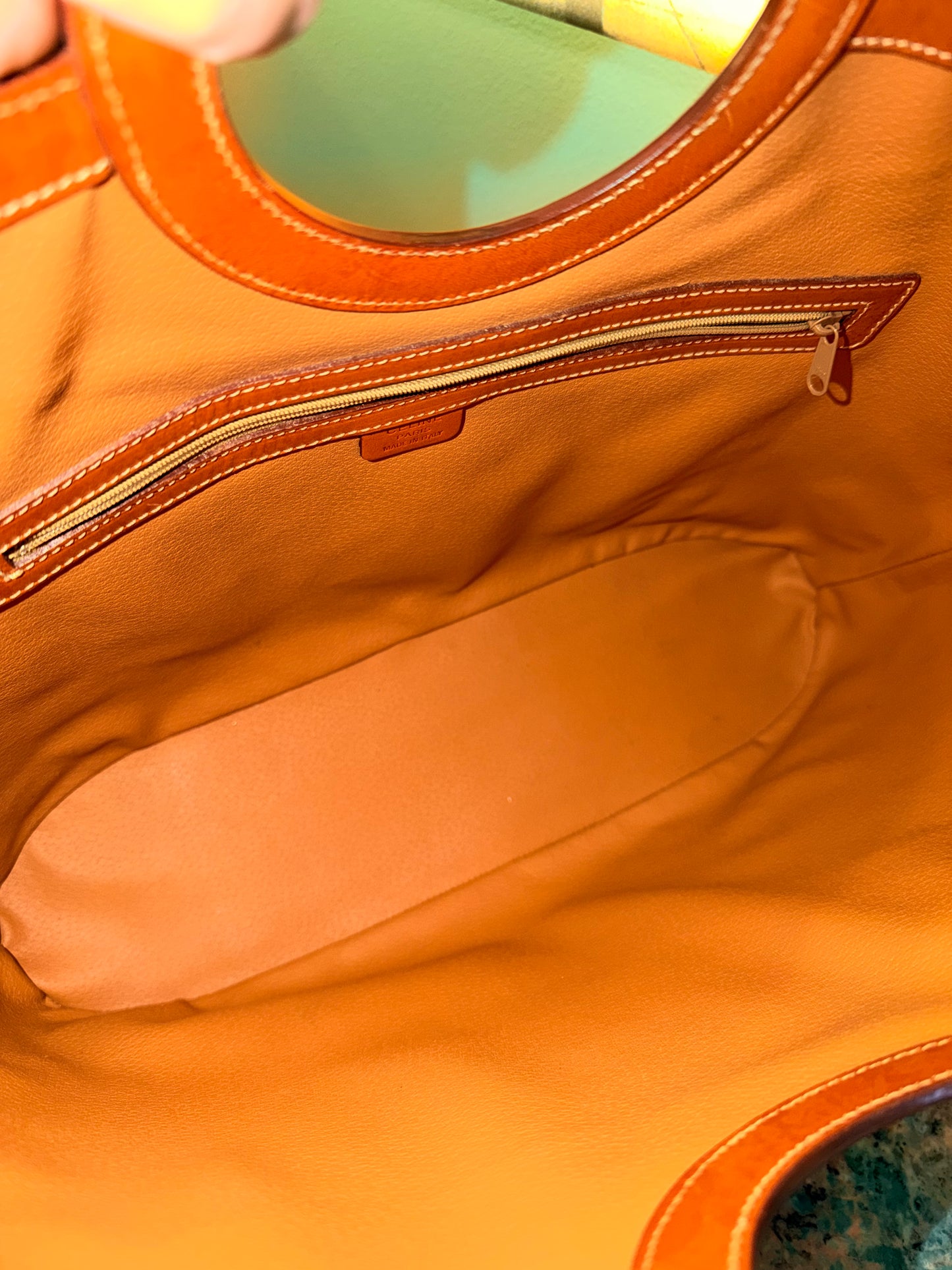 CÈLINE MACADAM CANVAS TOTE HANDBAG