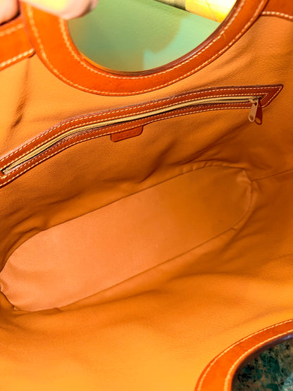 CÈLINE MACADAM CANVAS TOTE HANDBAG