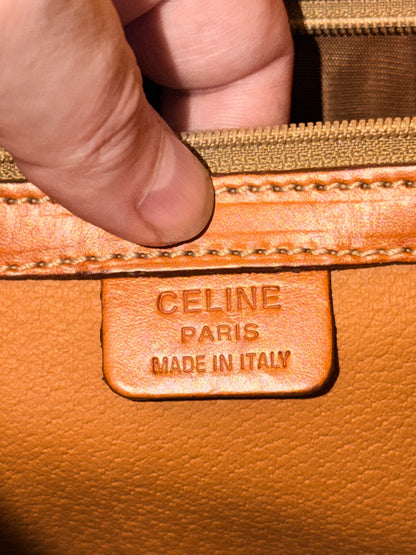 CÈLINE MACADAM CANVAS TOTE HANDBAG