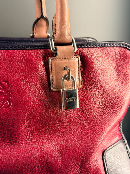 LOEWE TRI COLOR AMAZONA 36 HANDBAG