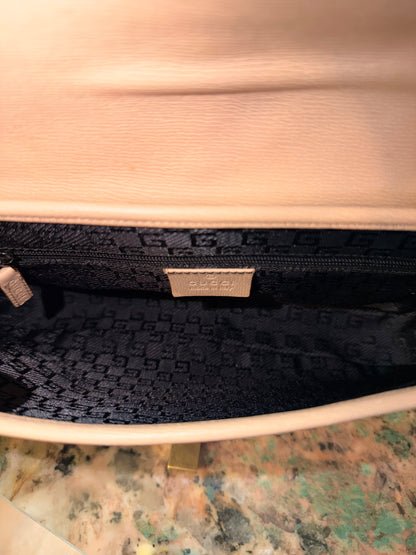 GUCCI POWDER PINK FLAP JACKIE SHOULDER BAG