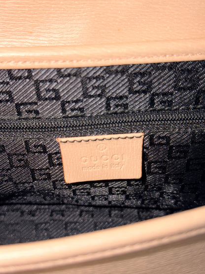 GUCCI POWDER PINK FLAP JACKIE SHOULDER BAG