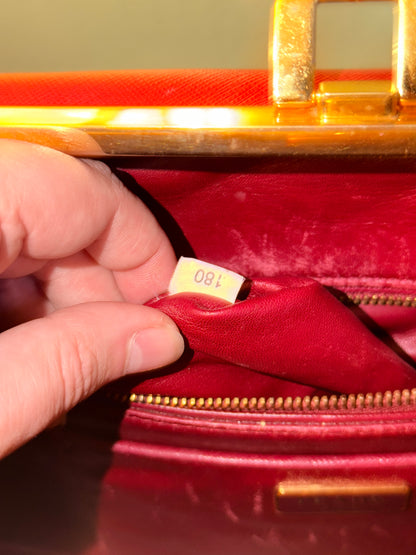 PRADA TRI COLOR SAFFIANO LUX PYRAMID HANDBAG