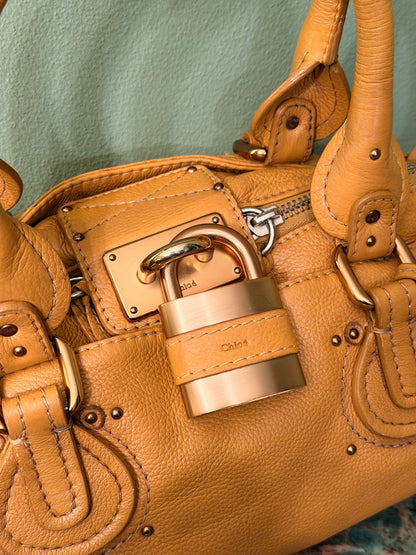 CHLOE BEIGE PADDINGTON HANDBAG