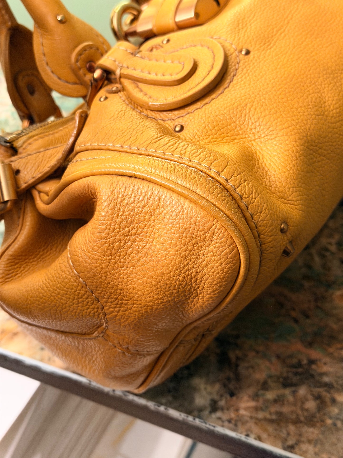 CHLOE BEIGE PADDINGTON HANDBAG