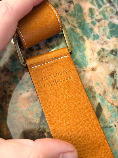 DIOR BY JOHN GALLIANO TAN SADDLE BELT BAG