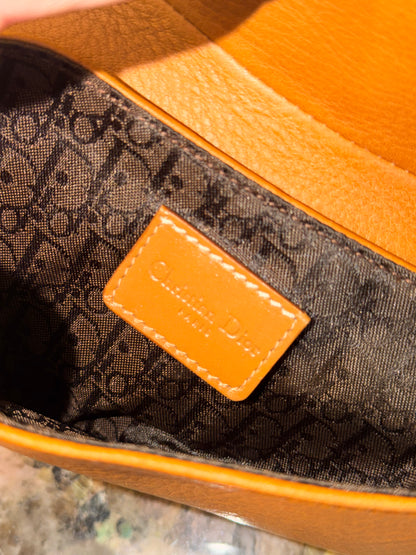 DIOR BY JOHN GALLIANO TAN SADDLE BELT BAG