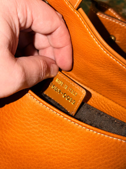 DIOR BY JOHN GALLIANO TAN SADDLE BELT BAG