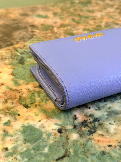 GUCCI BLUE COMPACT WALLET