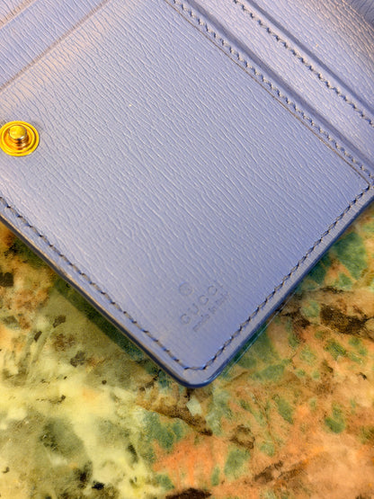 GUCCI BLUE COMPACT WALLET
