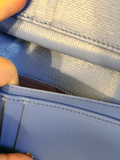 GUCCI BLUE COMPACT WALLET