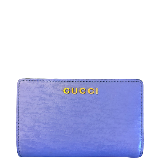 GUCCI BLUE COMPACT WALLET