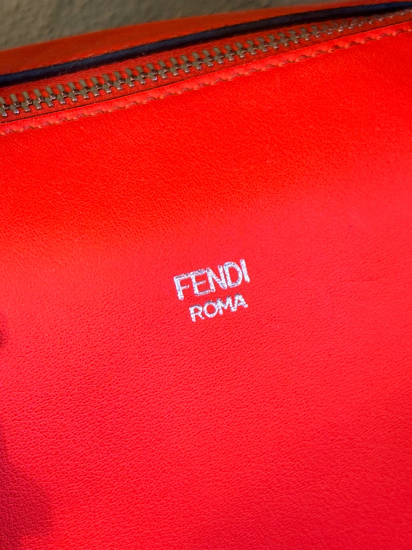 FENDI ORANGE MEDIUM BY THE WAY BOSTON BAG