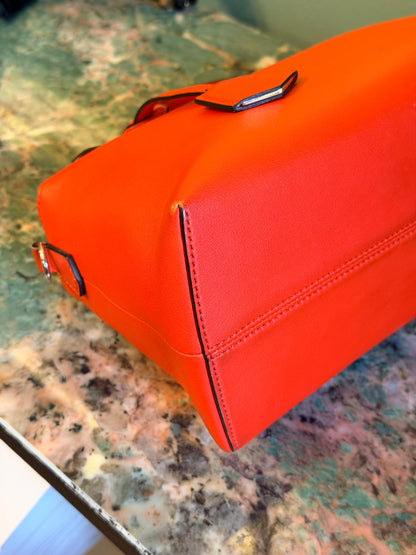 FENDI ORANGE MEDIUM BY THE WAY BOSTON BAG