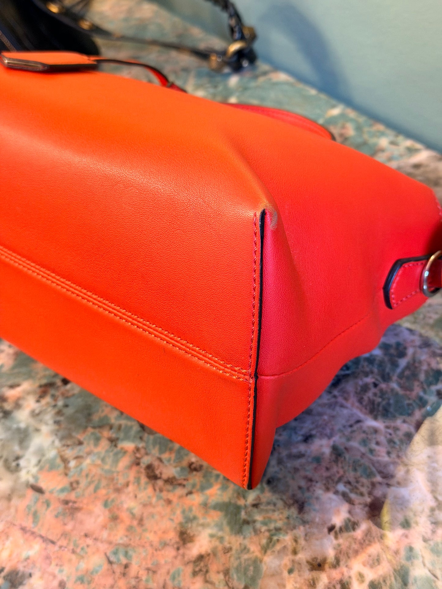 FENDI ORANGE MEDIUM BY THE WAY BOSTON BAG