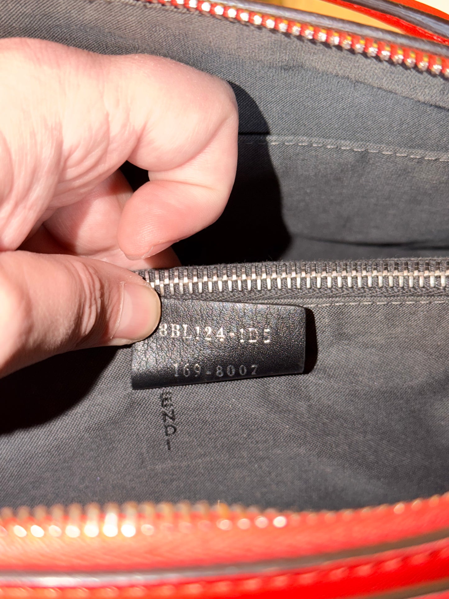 FENDI ORANGE MEDIUM BY THE WAY BOSTON BAG