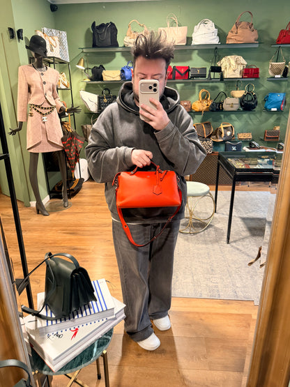 FENDI ORANGE MEDIUM BY THE WAY BOSTON BAG