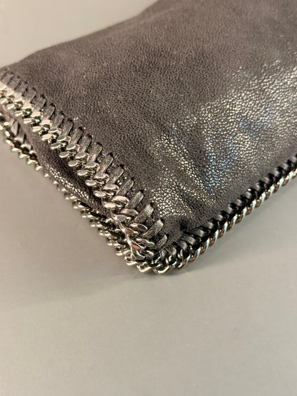 STELLA MCCARTNEY BLACK MINI FALABELLA CROSSBODY BAG