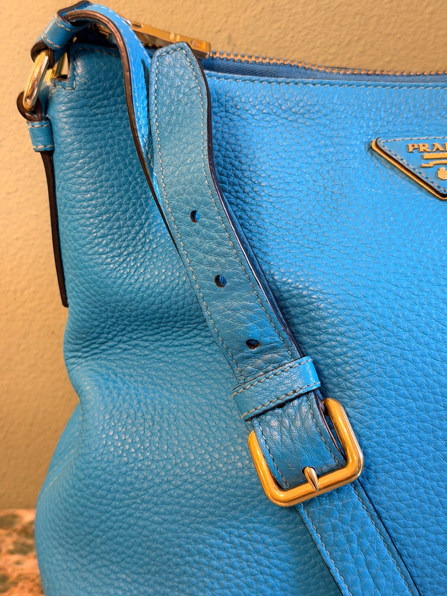 PRADA LIGHT BLUE DAINO CROSSBODY BAG