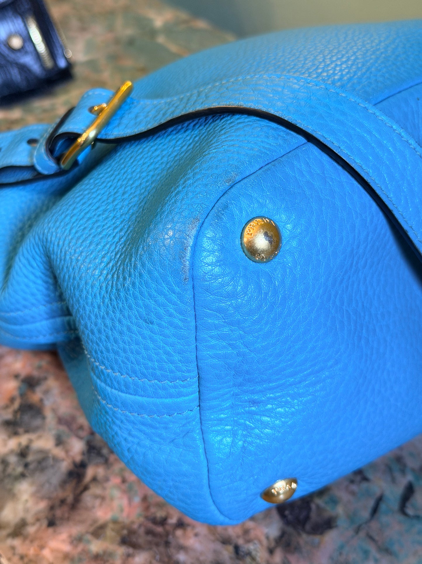 PRADA LIGHT BLUE DAINO CROSSBODY BAG