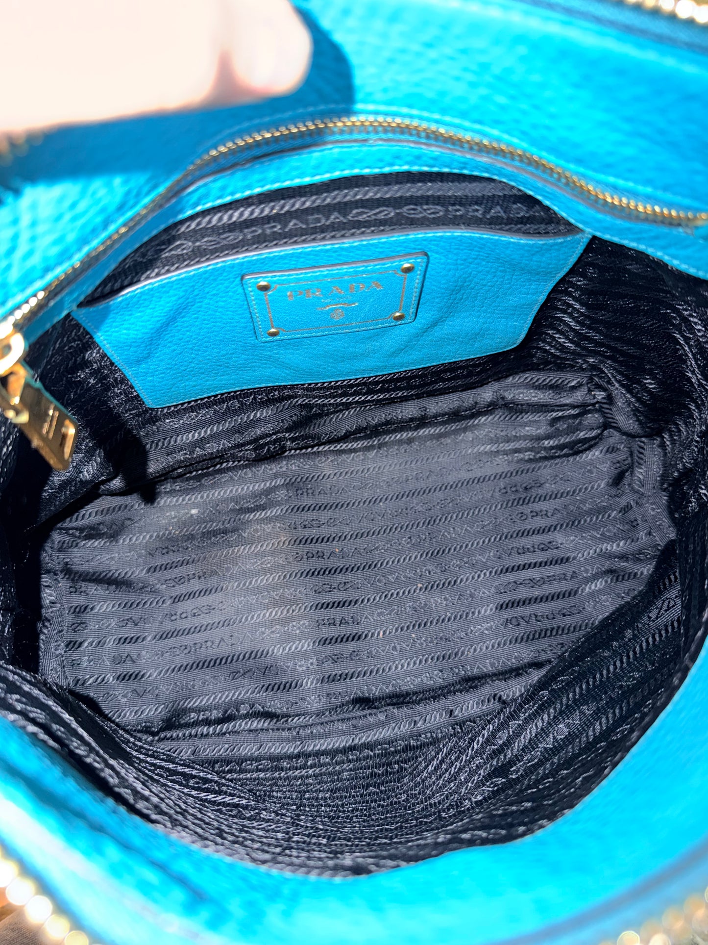 PRADA LIGHT BLUE DAINO CROSSBODY BAG