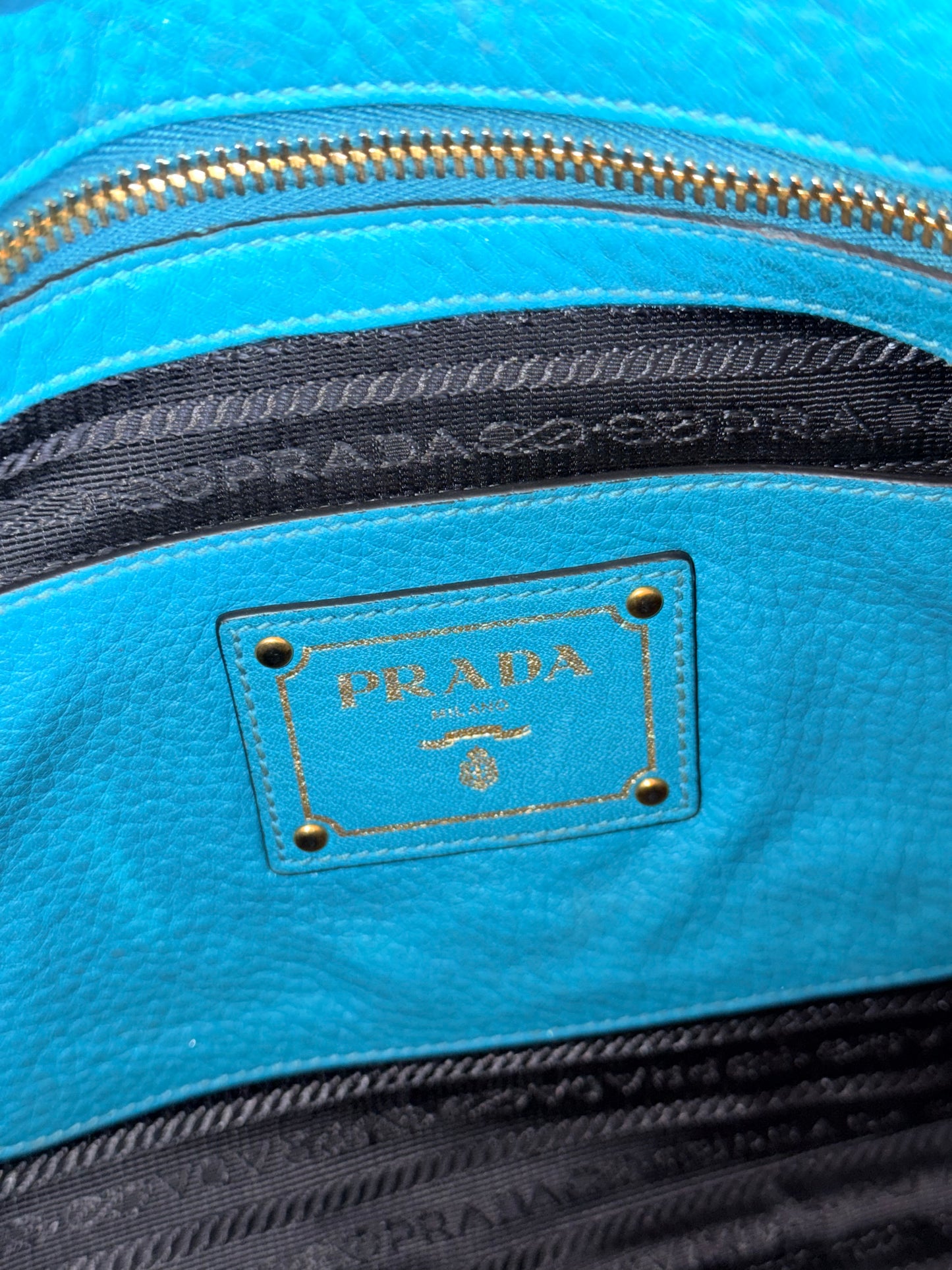 PRADA LIGHT BLUE DAINO CROSSBODY BAG