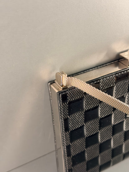 LOUIS VUITTON BLACK DAMIER VERNIS CLUTCH ANGE